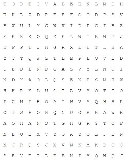 word search puzzle John 3:16